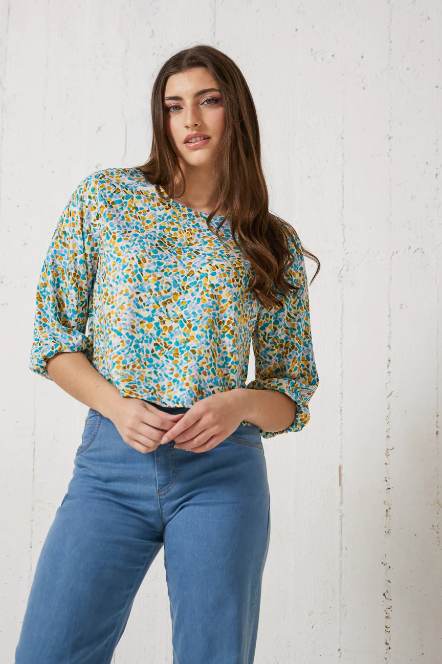 ΜΠΛΟΥΖΑ 3/4 ΜΑΝΙΚΙ ΜΕ ΛΑΣΤΙΧΟ