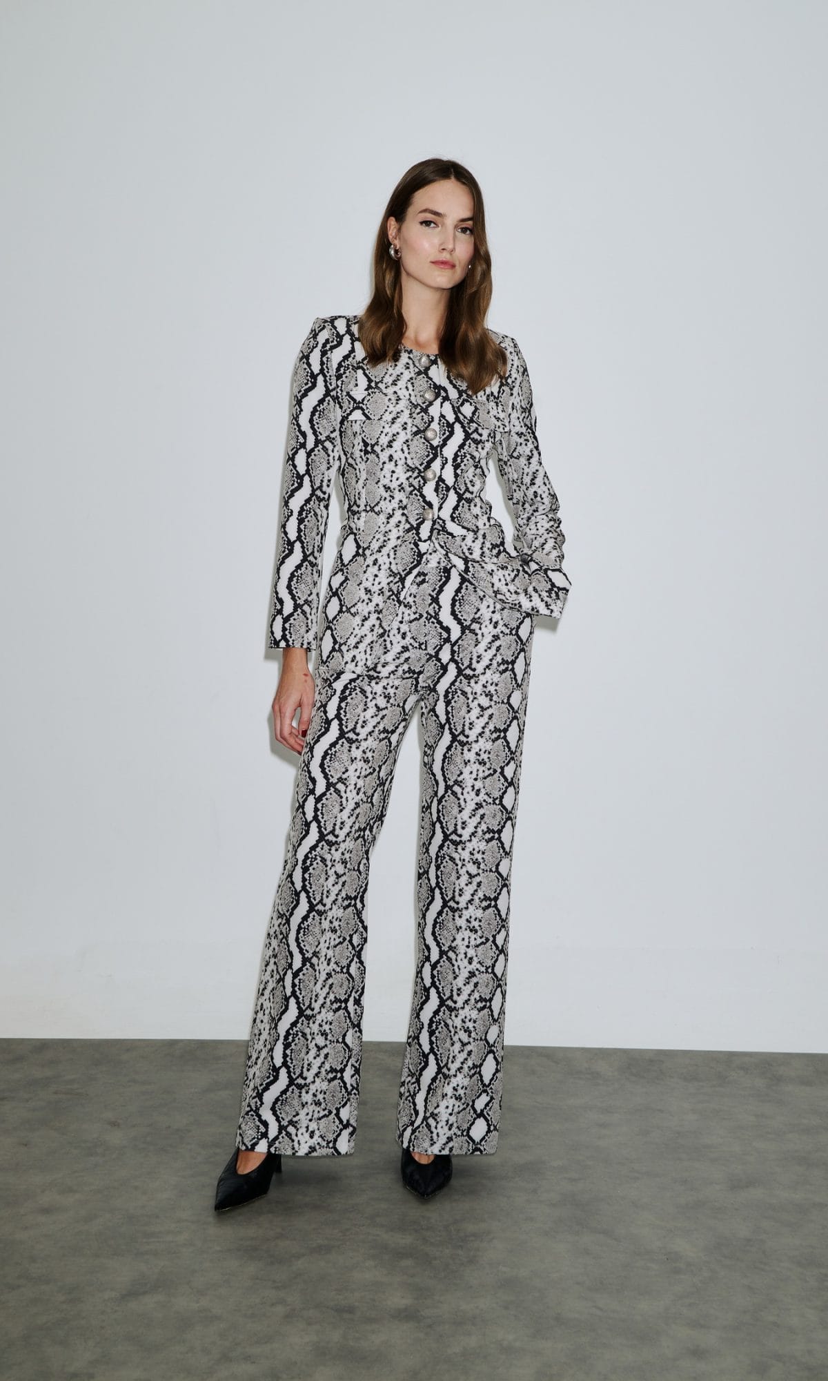 Σακάκι με Τύπωμα Φίδι | Ds Boutique