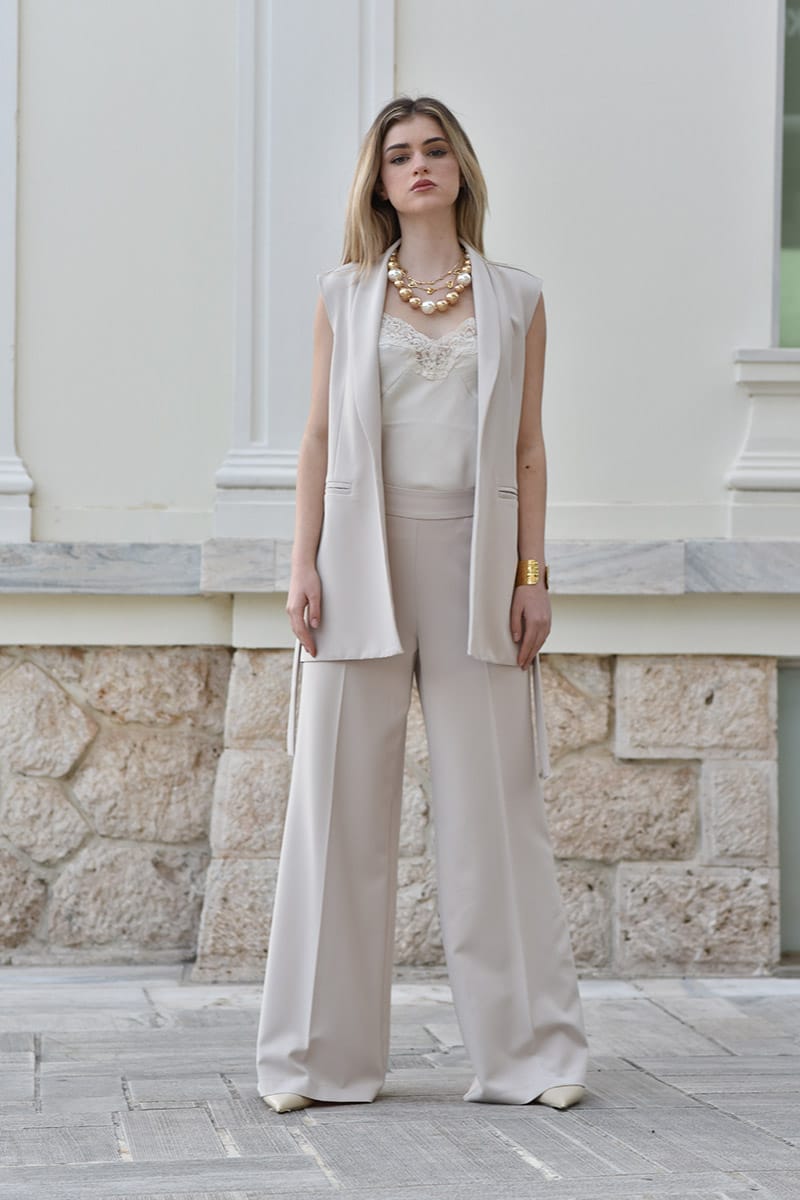 Παντελόνι Ψηλόμεσο Ίσια Γραμμή Καμπάνα