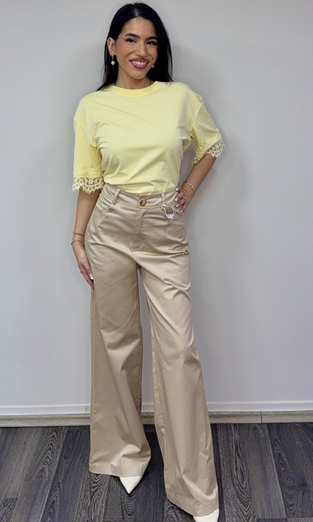 Παντελόνα Ψηλόμεση Φαρδιά Γραμμή