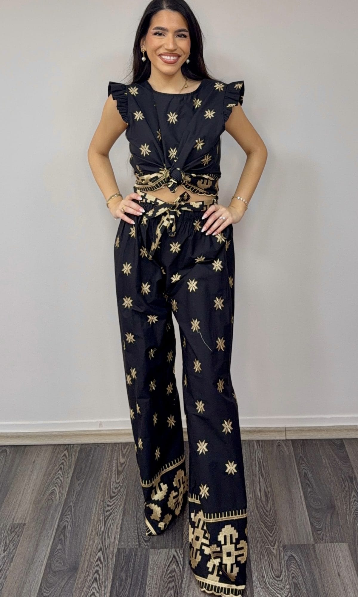 Παντελόνα Έθνικ Φαρδιά Γραμμή